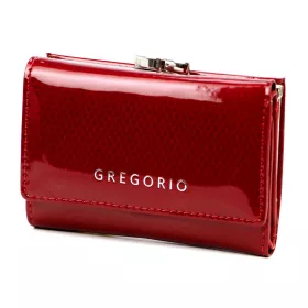   Gregorio CB-117 piros lakkbőr női pénztárca 12 x 8.5 x 3 cm