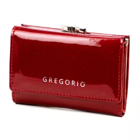   Gregorio CB-117 piros lakkbőr női pénztárca 12 x 8.5 x 3 cm