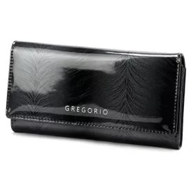   Gregorio FF-100 fekete női bőr pénztárca 18.5 x 10 x 4 cm