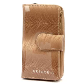   Gregorio FF-116 taupe női bőr pénztárca 9.5 x 16.5 x 3.5 cm