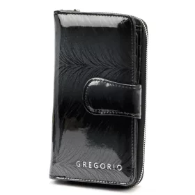   Gregorio FF-116 sötétszürke női bőr pénztárca 9.5 x 16.5 x 3.5 cm