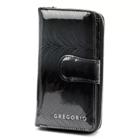   Gregorio FF-116 sötétszürke női bőr pénztárca 9.5 x 16.5 x 3.5 cm