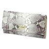Gregorio SN-100 szürke kígyóbőr mintás női bőr pénztárca 18.5 x 10 x 4 cm