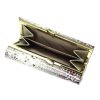 Gregorio SN-117 szürke kígyóbőr mintás női bőr pénztárca 12.5 x 8 x 3.5 cm