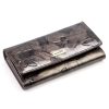Gregorio BTS-100 szürke pillangó mintás női bőr pénztárca 18.5 x 9.5 x 3.5 cm