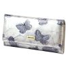 Gregorio BTS-100 krém pillangó mintás női bőr pénztárca 18.5 x 9.5 x 3.5 cm