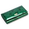 Gregorio BTS-102 zöld pillangó mintás női bőr pénztárca 18.5 x 9.5 x 3.5 cm