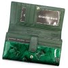 Gregorio BTS-102 zöld pillangó mintás női bőr pénztárca 18.5 x 9.5 x 3.5 cm