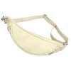 Luka 24-017 bézs női bőr oldaltáska, crossbody, övtáska 37 x 22 x 11 cm