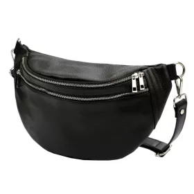   Luka DOLLARO fekete női bőr válltáska, crossbody 37 x 22 x 11 cm