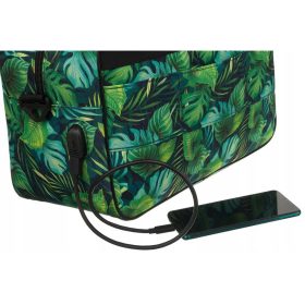   Rovicky R-TL15608 zöld-fekete mintás Wizz Air, Ryanair kabintáska,  utazótáska 40 x 25 x 20 cm