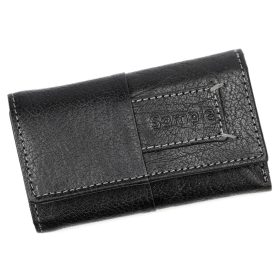   Money Kepper NO-BVA KEYBAG fekete bőr kulcstartó 11.5 x 7 x 2.5 cm