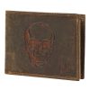 Money Kepper CCH 5600 koponya nyomatos bőr pénztárca 13 x 10 x 2.5 cm