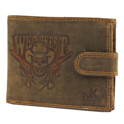 Money Kepper CCH 5600B kalapos koponya bőr pénztárca 13.3 x 10 x 2.5 cm