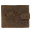 Money Kepper CCH 5600B kalapos koponya bőr pénztárca 13.3 x 10 x 2.5 cm
