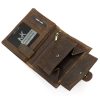 Money Kepper CCH 5601B kalapos kopnya mintás motoros bőr pénztárca 10 x 13 x 2.5 cm