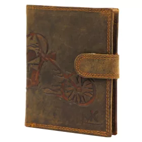   Money Kepper CCH 5601B chopper motívumos bőr pénztárca 10 x 13 x 2.5 cm