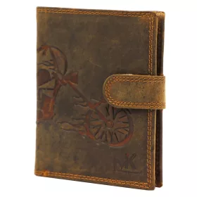   Money Kepper CCH 5601B chopper motívumos bőr pénztárca 10 x 13 x 2.5 cm