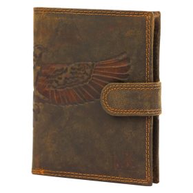   Money Kepper sas motívumos álló bőr pénztárca 10 x 13 x 2.5 cm