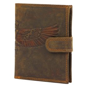   Money Kepper sas motívumos álló bőr pénztárca 10 x 13 x 2.5 cm