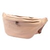 Luka 24-010 DOLLARO púderrózsaszín női bőr övtáska, crossbody 34 x 19 x 13 cm
