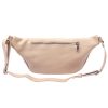Luka 24-010 DOLLARO púderrózsaszín női bőr övtáska, crossbody 34 x 19 x 13 cm