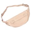 Luka 24-010 DOLLARO púderrózsaszín női bőr övtáska, crossbody 34 x 19 x 13 cm
