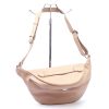 Luka 24-010 DOLLARO púderrózsaszín női bőr övtáska, crossbody 34 x 19 x 13 cm