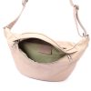 Luka 24-010 DOLLARO púderrózsaszín női bőr övtáska, crossbody 34 x 19 x 13 cm
