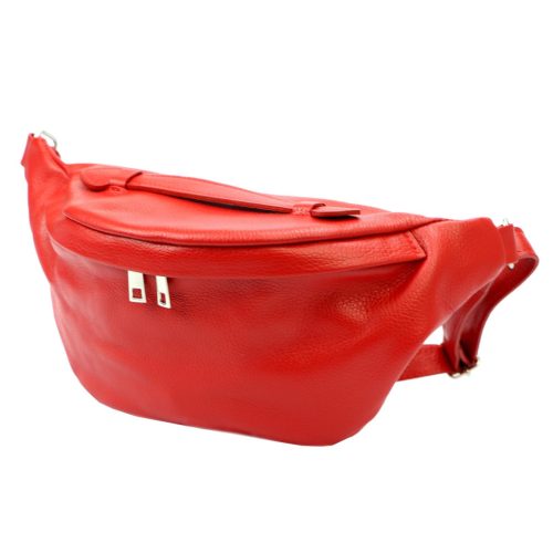 Luka 24-010 DOLLARO piros női bőr övtáska, crossbody 34 x 19 x 13 cm