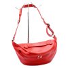 Luka 24-010 DOLLARO piros női bőr övtáska, crossbody 34 x 19 x 13 cm