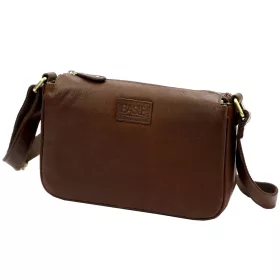   Antonio Basile sötétbarna női natúr bőr válltáska, crossbody 25 x 17 x 10 cm
