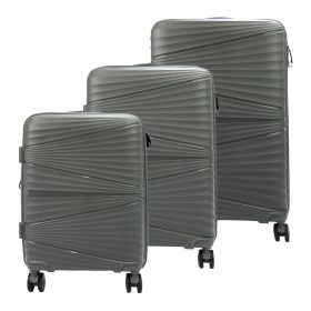   Jony szürke ABS 3 részes keményfalú bőrönd szett 54/64/74 cm