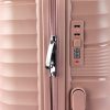 Jony  rosegold ABS 3 részes keményfalú bőrönd szett 54/64/74 cm