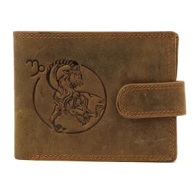   Nordee L895-010 barna bak jegy nyomatos horoszkóp bőr pénztárca