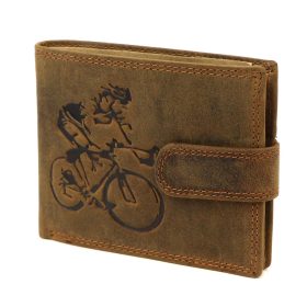   Nordee L895-CYCLE nyomott versenybringás mintás bőr pénztárca