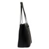 Luka 24-021 fekete női bőr válltáska, shopper 39 x 27 x 10 cm