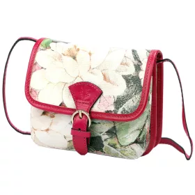  Gregorio 112 FL-2 magenta 2 rekeszes női bőr válltáska, oldaltáska, party táska 17 x 15 x 8 cm