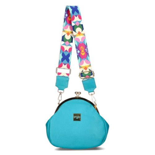 EGO ES0109KL 010324WL női bőr türkiz oldaltáska, válltáska, crossbody 