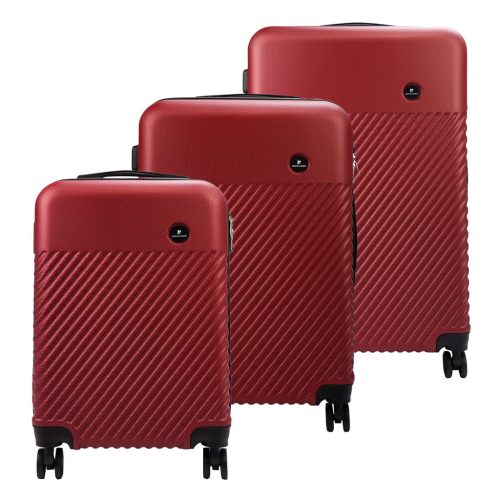 Pierre Cardin LISBONNE MED09 x3 Z bordó abs bőrönd