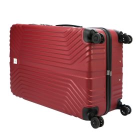   Pierre Cardin ISTANBUL MED10 x3 Z bordó ABS keményfalú 3 részes bőrönd szett 55/65/75 cm