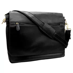   Peterson PTN LP-8173-COM fekete bőr laptoptáska 37 x 31 x 12.5 cm