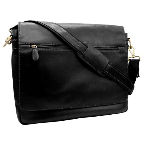 Peterson PTN LP-8173-COM fekete bőr laptoptáska 37 x 31 x 12.5 cm