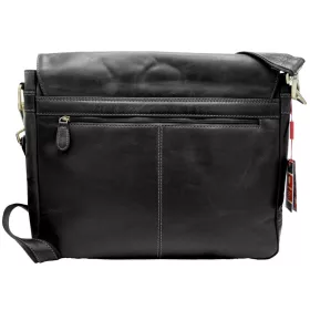   Peterson PTN LP-8173-COM fekete bőr laptoptáska 37 x 31 x 12.5 cm