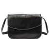 Florence 5511 fekete női bőr válltáska, oldaltáska, crossbody 19 x 14 x 9 cm