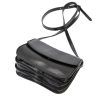 Florence 5511 fekete női bőr válltáska, oldaltáska, crossbody 19 x 14 x 9 cm