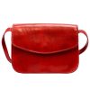 Florence 5511 piros női bőr válltáska, oldaltáska, crossbody 19 x 14 x 9 cm