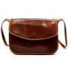 Florence 5511 barna női bőr válltáska, oldaltáska, crossbody 19 x 14 x 9 cm