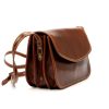 Florence 5511 barna női bőr válltáska, oldaltáska, crossbody 19 x 14 x 9 cm