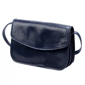   Florence 5511 navy női bőr válltáska, oldaltáska, crossbody 19 x 14 x 9 cm